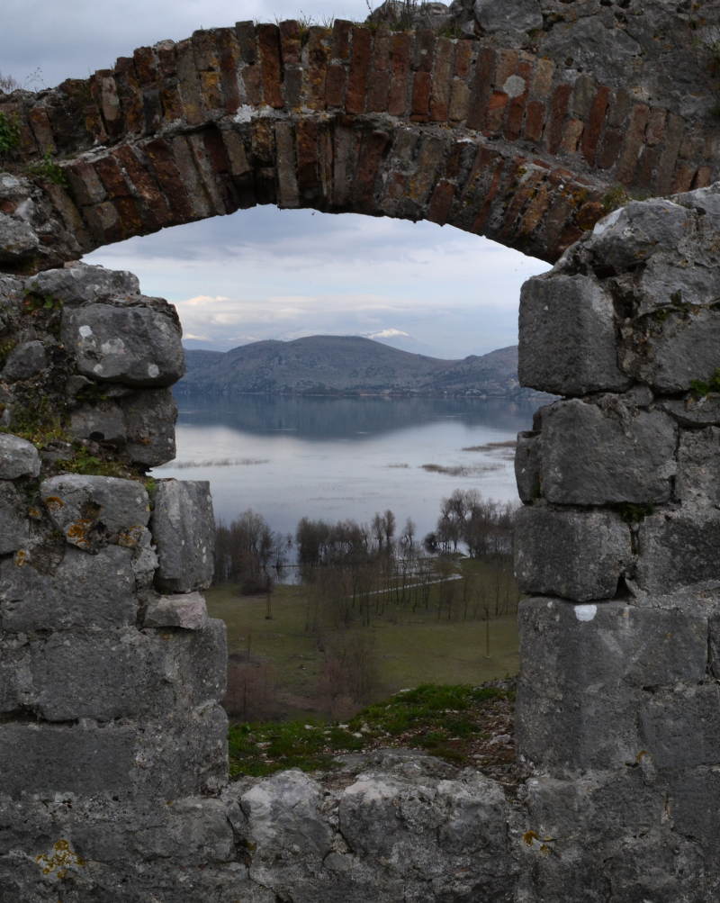 Window view from the Zabljak Crnojevica Fortress 