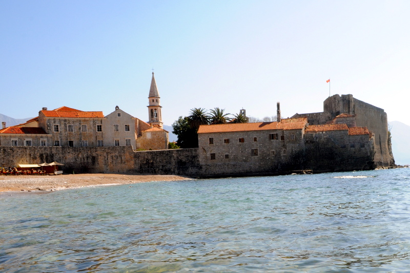 Budva Old Town from the water. Montenegro - meanderbug