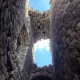 Looking up through ceiling at Kosmac fortress - meanderbug
