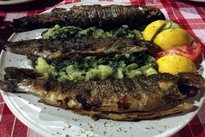 Fish at Kužina Restaurant in Podgorica