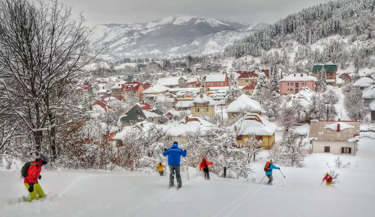 Ski Kolasin - free, cross country, snowboard, and downhill are all viable