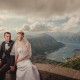 Wedding portrait above Kotor, Montenegro