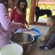 kids making cheese in Montenegro