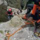 Intermediate canyoning rope belay