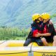 A post rafting kiss above the Tara River Canyon