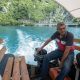 Boat transfer to glamping site in Piva Canyon, Montenegro