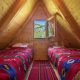 kids bedding in family cabin on Mount Bjelasica