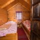 Small cabin interior at a traditional mountain hut near Kolasin