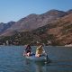 Couple adventures on Skadar Lake, Montenegro